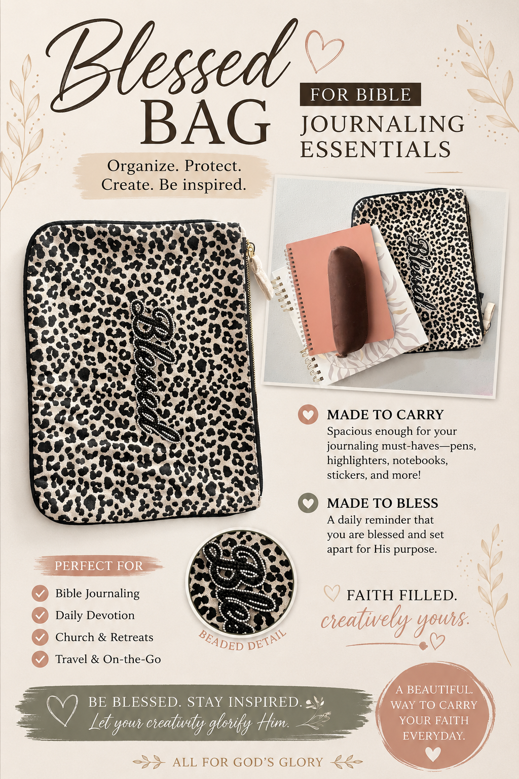 Blessed Bag for Bible journaling essentials — organize, protect, create, be inspired