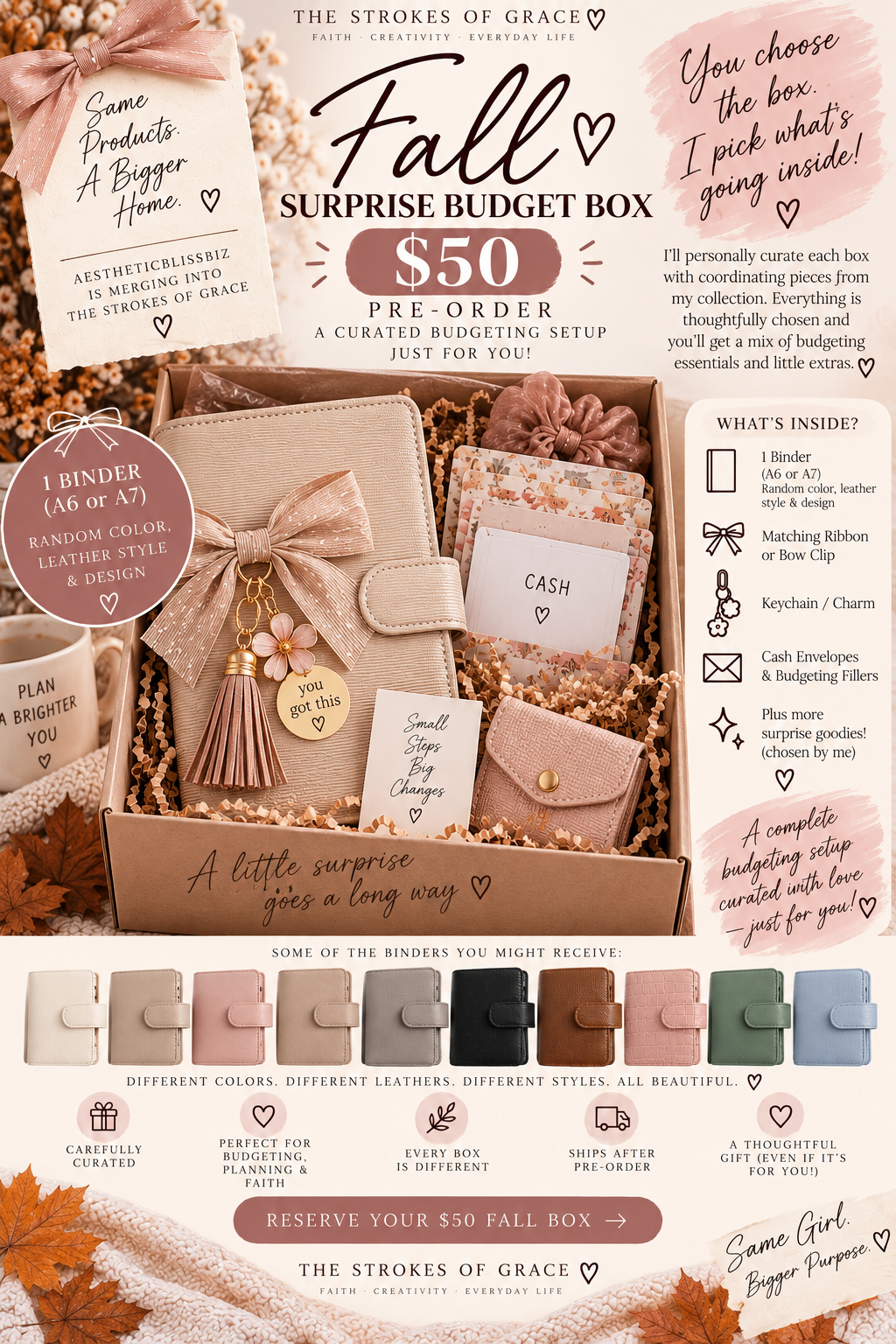 What's inside the $50 fall surprise budget box