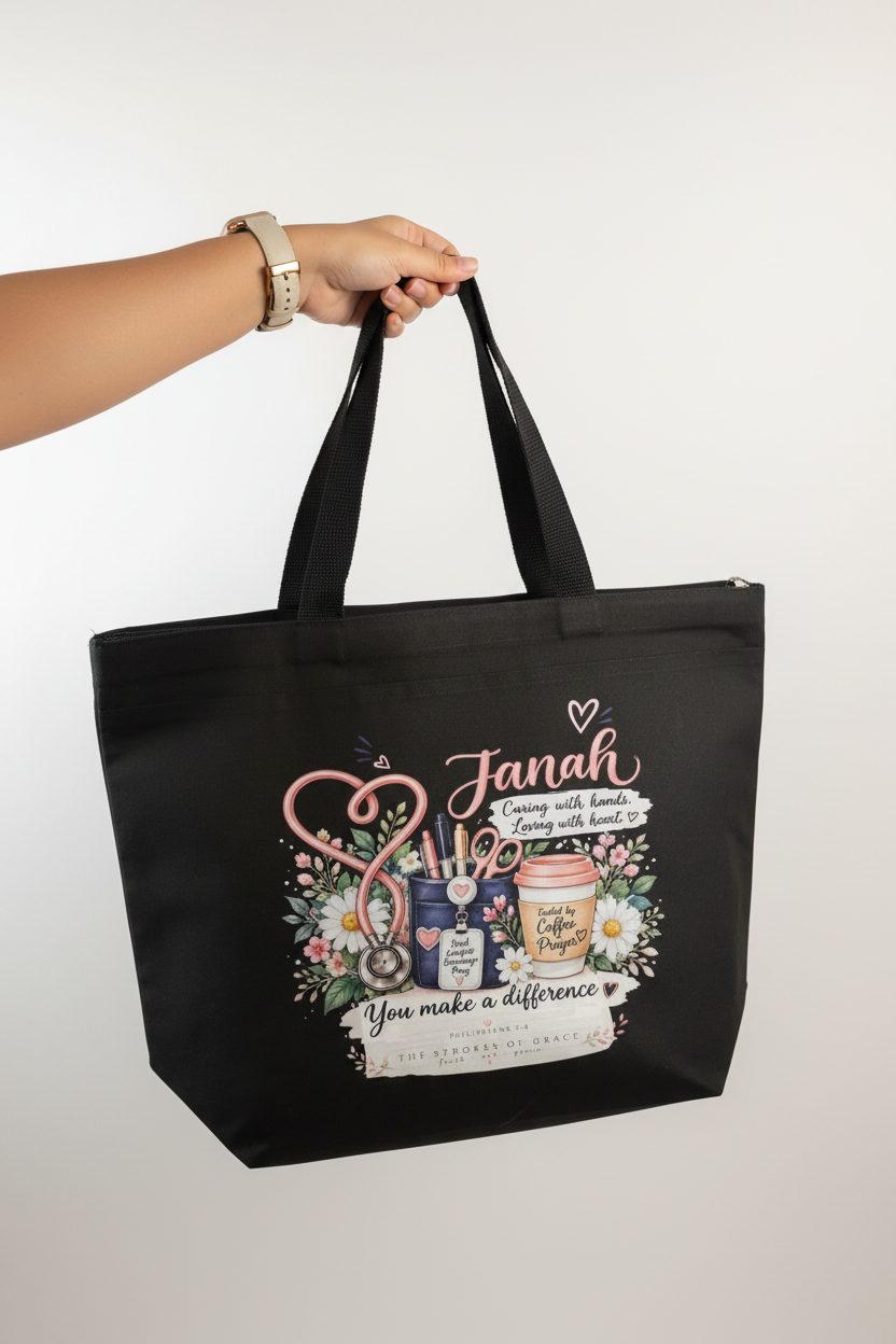 Personalized Custom tote bags / Thestrokesofgrace