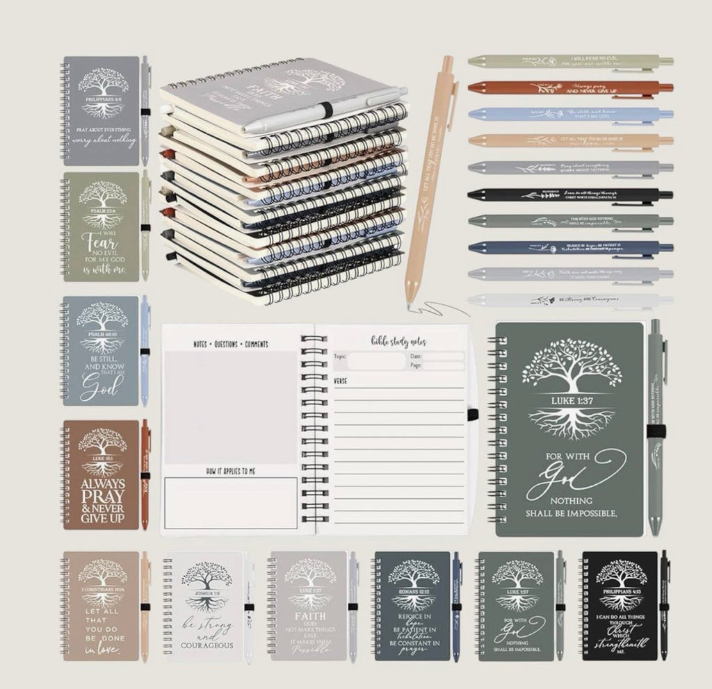 Faith Tree journal and pen collection