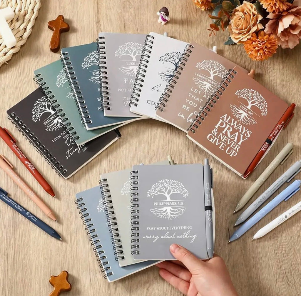 Faith Tree journals in multiple cover colors