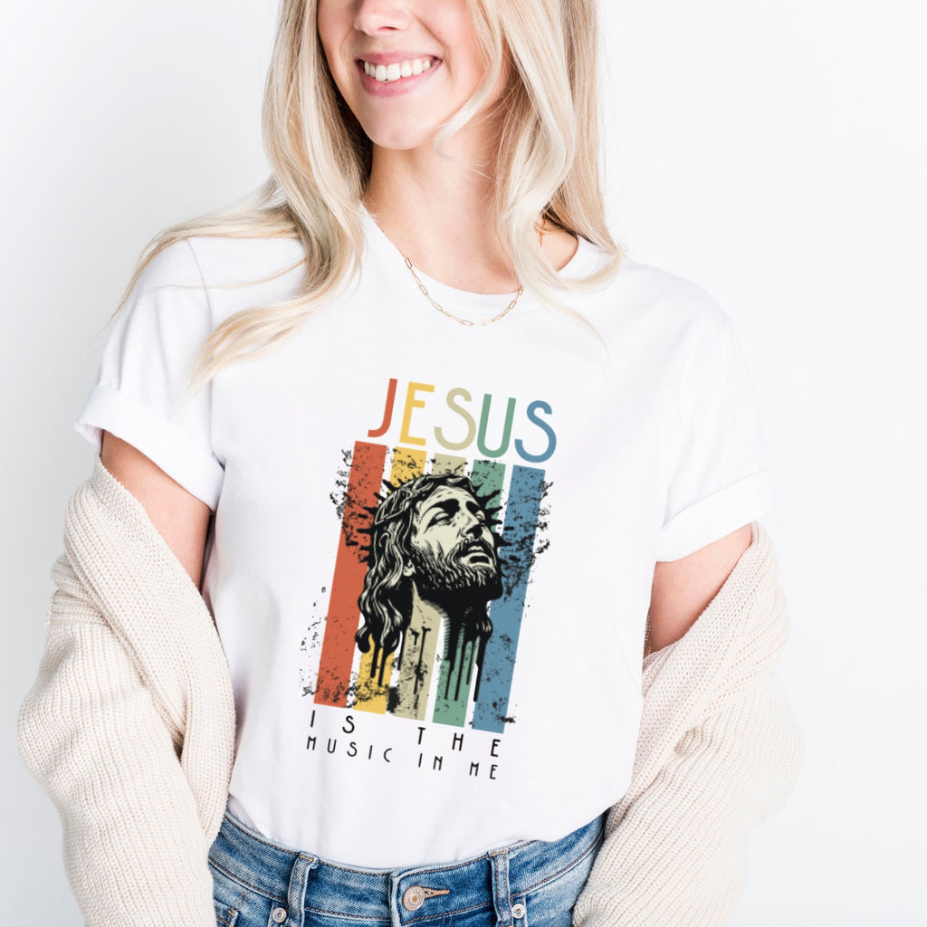 White Jesus Is The Music In Me tee
